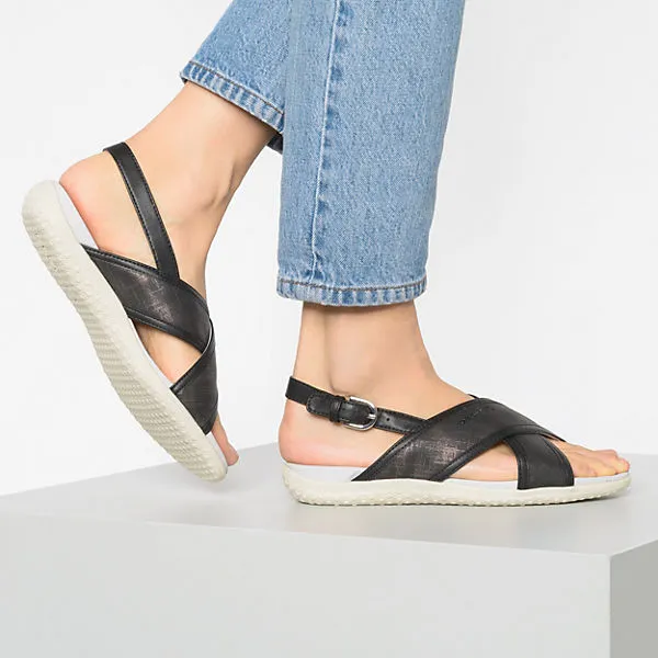 Geox Komfort-Sandalen - Schwarz – Bild 2