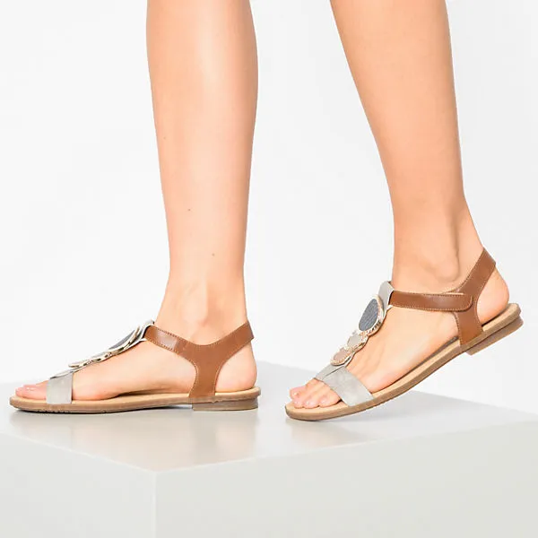 Rieker 10626410 T-Steg-Sandalen - Grau-kombi – Bild 2