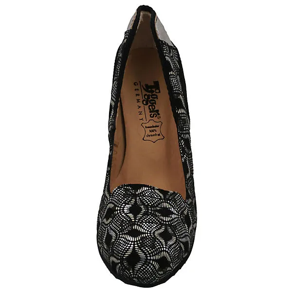 Tiggers® Tiggers Tiggers Jutta 03d Schwarz Silber Kombi Keilpumps - Schwarz-kombi – Bild 3