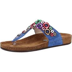 Wolkenwerk Zehensteg T-Steg-Sandalen - Blau