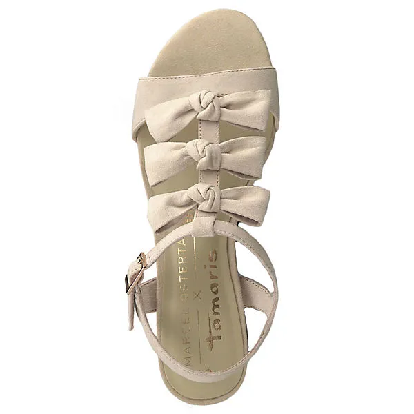 Tamaris 1-28200-22 521 Damen Rose Rosa Sandaletten Heeled Sandal Klassische Sandalen - Rot – Bild 5