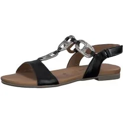 Tamaris Riemchensandalen - Schwarz-kombi