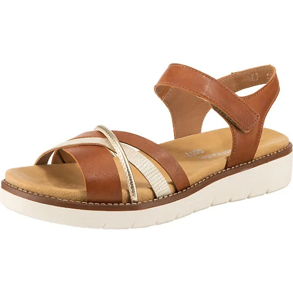 Remonte Klassische Sandalen - Braun-kombi
