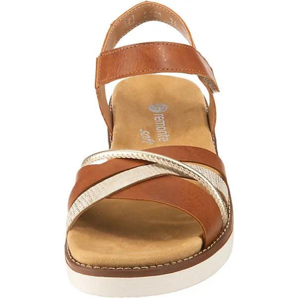 Remonte Klassische Sandalen - Braun-kombi – Bild 4