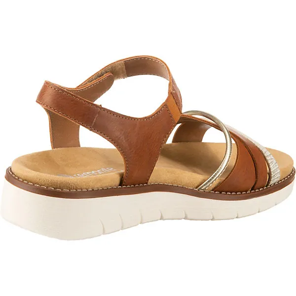 Remonte Klassische Sandalen - Braun-kombi – Bild 5