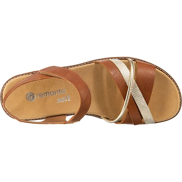Remonte Klassische Sandalen - Braun-kombi – Bild 6