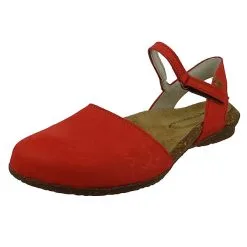 El Naturalista N412 Wakataua Damen Leder Sandale Coral Rot Klassische Sandalen - Rot