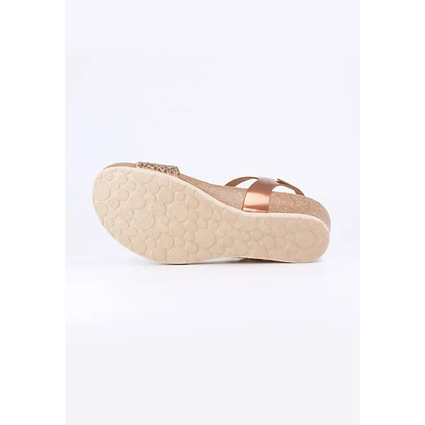 Genuins Marsella Yute Metallic Klassische Sandalen - Bronze – Bild 4