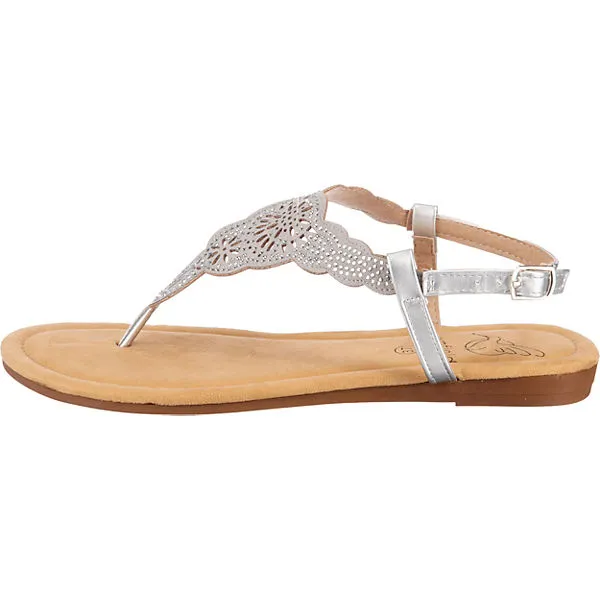Lynfield Metallic Fashion Riemchensandale - Silber – Bild 3