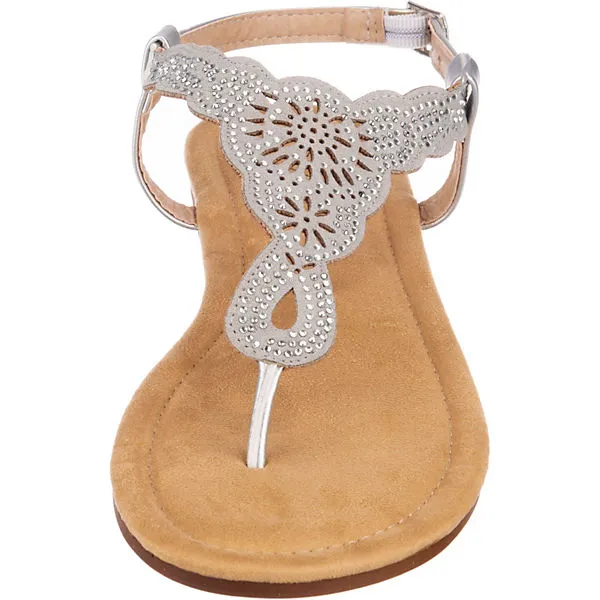 Lynfield Metallic Fashion Riemchensandale - Silber – Bild 4