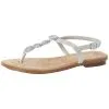 Rieker 120 T-Steg-Sandalen - Silber