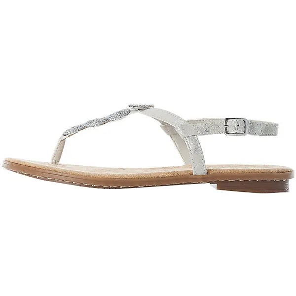 Rieker 120 T-Steg-Sandalen - Silber – Bild 2