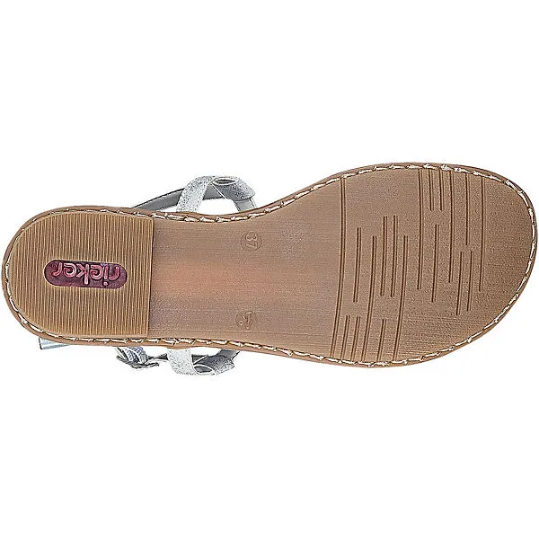 Rieker 120 T-Steg-Sandalen - Silber – Bild 5