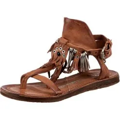 A.S.98 Ramos T-Steg-Sandalen - Cognac