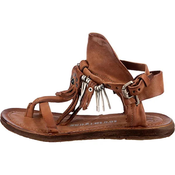 A.S.98 Ramos T-Steg-Sandalen - Cognac – Bild 3