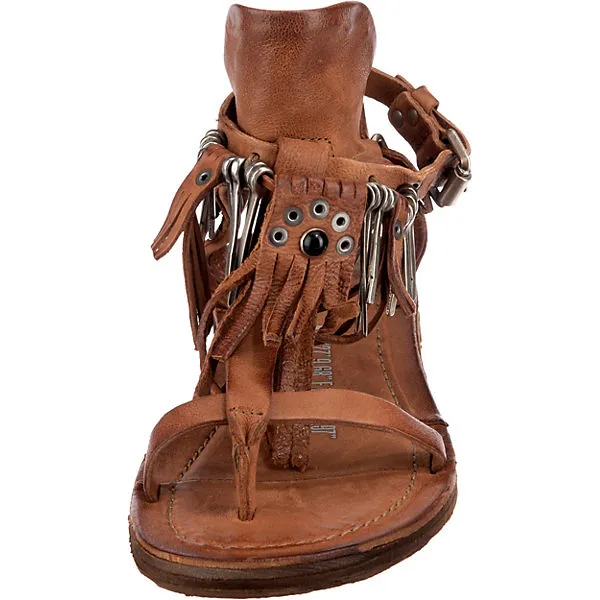 A.S.98 Ramos T-Steg-Sandalen - Cognac – Bild 4