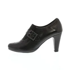 XAVER LUIS Pumps SOLANA - Hochfrontpumps Mit Strass-Schließe Hochfront-Pumps - Schwarz