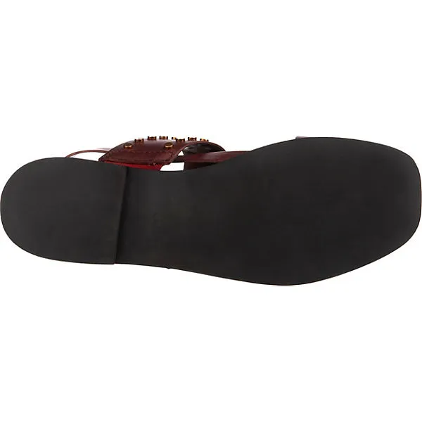 JOLANA & FENENA J&F Riemchensandalen Mit Golddetails - Bordeaux – Bild 6