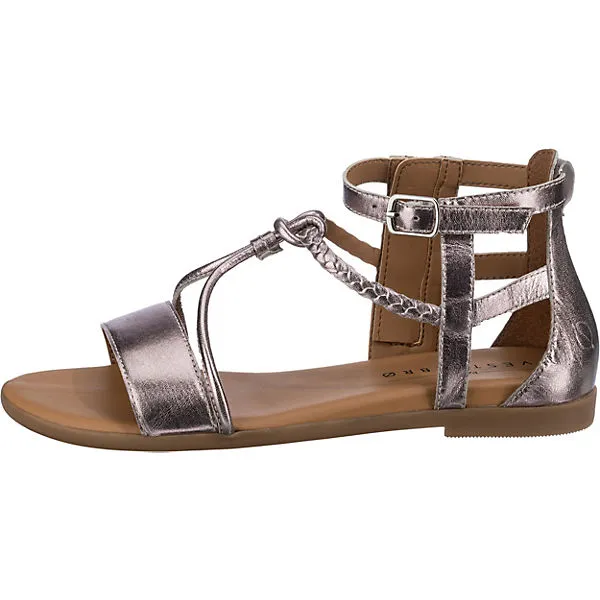 Paul Vesterbro Soft Fashion Leder Riemchensandalen - Braun – Bild 3