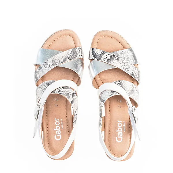 Gabor Keilsandalette Riemchensandalen - Grau – Bild 3