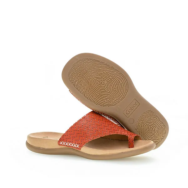 Gabor Zehentrenner Glattleder Rot Klassische Sandalen - Rot – Bild 5