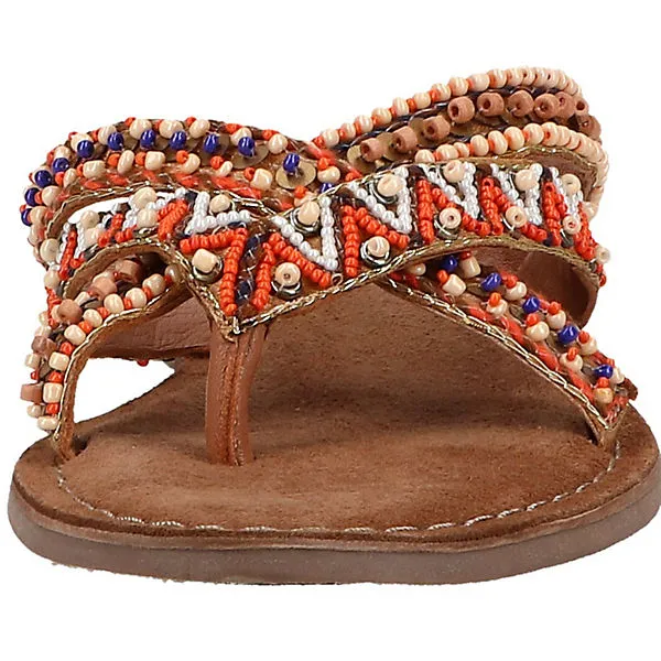 Lazamani Zehensteg T-Steg-Sandalen - Beige – Bild 3