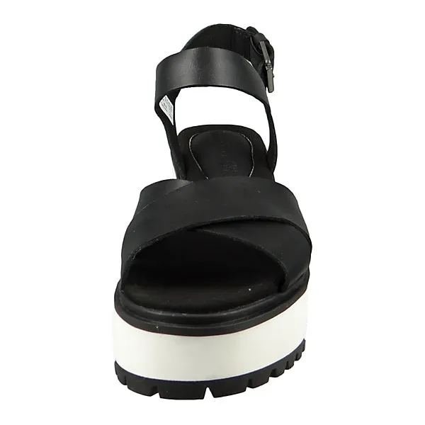 Timberland Damen Komfort Sandalen Koralyn Cross Strap CA239F TB0A239F015 Schwarz Black Full Grain Leder Mit EVA & Ortholite Comfort Klassische Sandalen - Schwarz – Bild 4