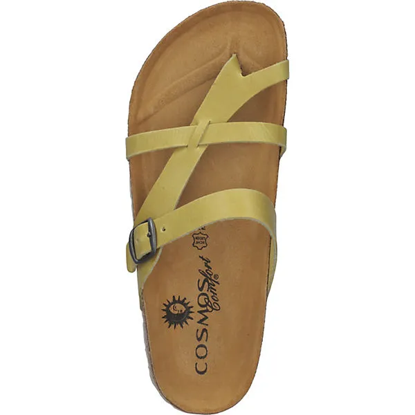 Cosmos Comfort Zehensteg T-Steg-Sandalen - Gelb – Bild 6