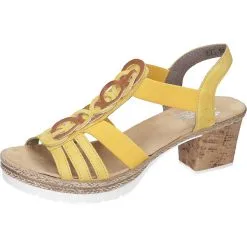Rieker Sandalen Komfort-Sandalen - Gelb