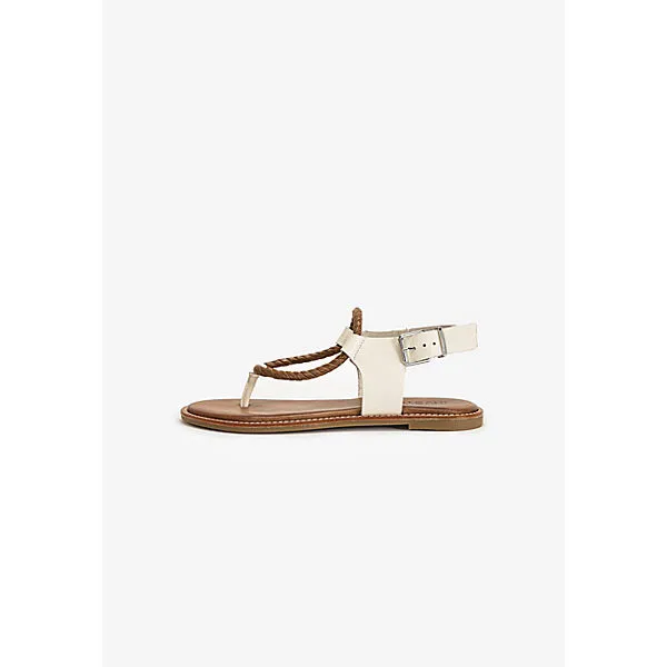 Inuovo Zehensteg T-Steg-Sandalen - Beige – Bild 2