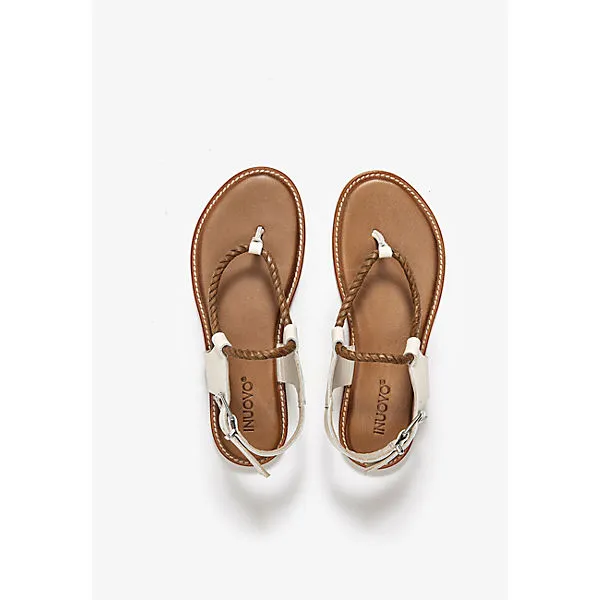 Inuovo Zehensteg T-Steg-Sandalen - Beige – Bild 4