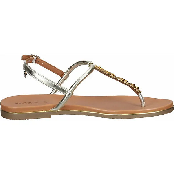 MEXX Zehensteg T-Steg-Sandalen - Gold – Bild 4