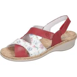 Suave Sandalen Komfort-Sandalen - Rot