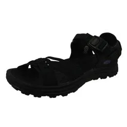 Keen Damen Komfort Sandalen Wanderschuhe Terradora II Strappy Open Toe 1024877 Schwarz Black Polyester Mit EVA & EVA Klassische Sandalen - Schwarz