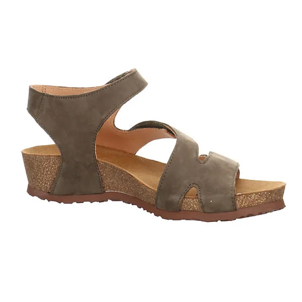 Think! Sandalen Sandaletten Dumia Sandale Fußbett Bequem Freizeit Glattleder Uni Riemchensandalen - Taupe – Bild 7