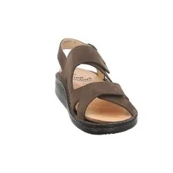 Finn Comfort Herren Sandalen TORO-S Sandale Fußbett Bequem Freizeit Veloursleder Uni Klassische Sandalen - Braun