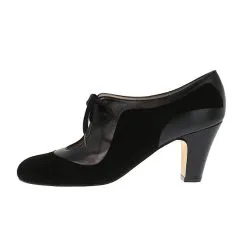 XAVER LUIS Pumps LARA - Pumps Mit Schnüren Und Dekolleté Schnürpumps - Schwarz