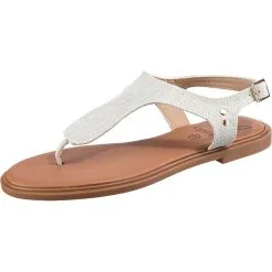 Lynfield Metallic Riemen T-Steg-Sandalen
