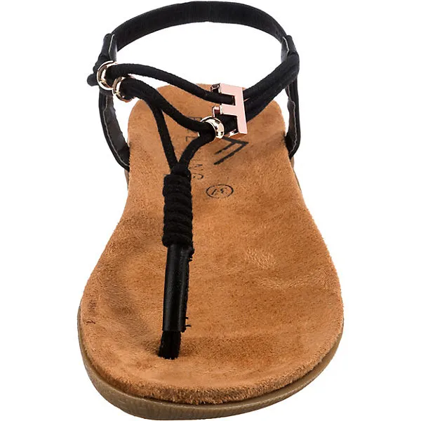 Freyling City Frey-casual T-Steg-Sandalen - Schwarz – Bild 4