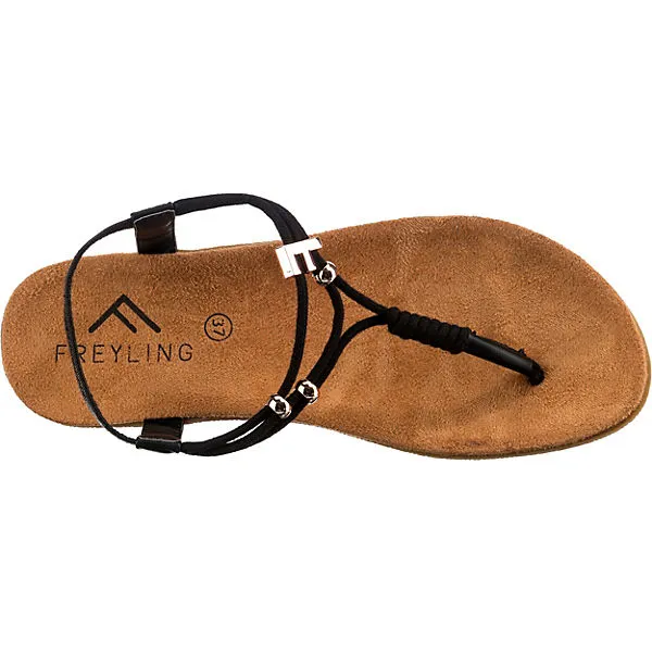 Freyling City Frey-casual T-Steg-Sandalen - Schwarz – Bild 6