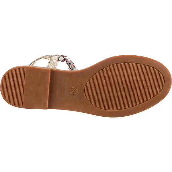 Lynfield City Fashion T-Steg-Sandalen - Gold – Bild 7