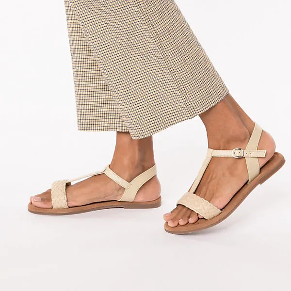 Paul Vesterbro Soft Leder T-Steg-Sandalen - Offwhite – Bild 2