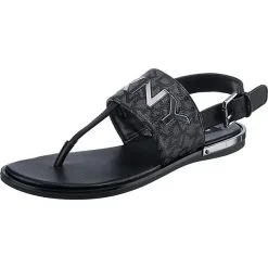 DKNY Amber T-Steg-Sandalen - Schwarz