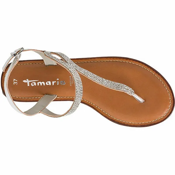 Tamaris Riemchensandalen - Silber – Bild 4