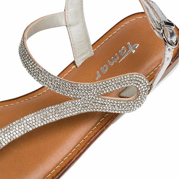 Tamaris Riemchensandalen - Silber – Bild 6