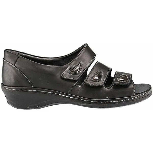 Comfortabel Sandalen/Sandaletten - Schwarz – Bild 2