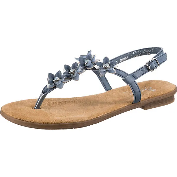 Rieker T-Steg-Sandalen - Blau
