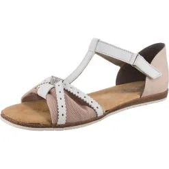 Rieker T-Steg-Sandalen - Rosa