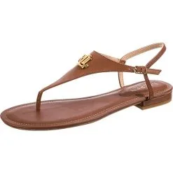 Lauren Ralph Lauren Ellington T-Steg-Sandalen - Cognac