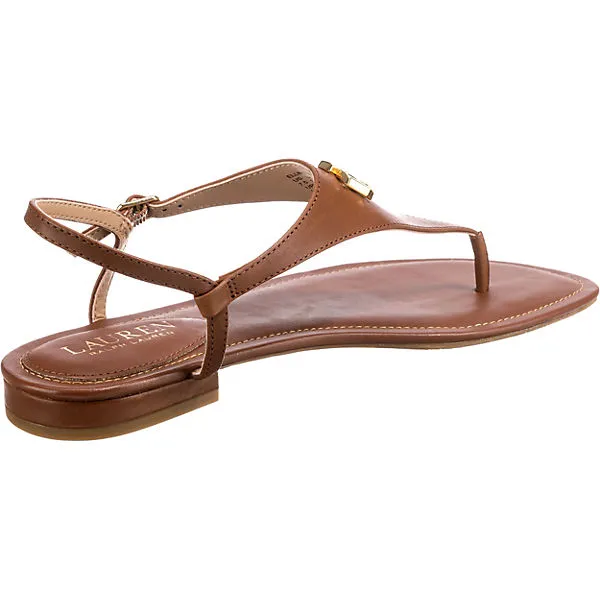 Lauren Ralph Lauren Ellington T-Steg-Sandalen - Cognac – Bild 5